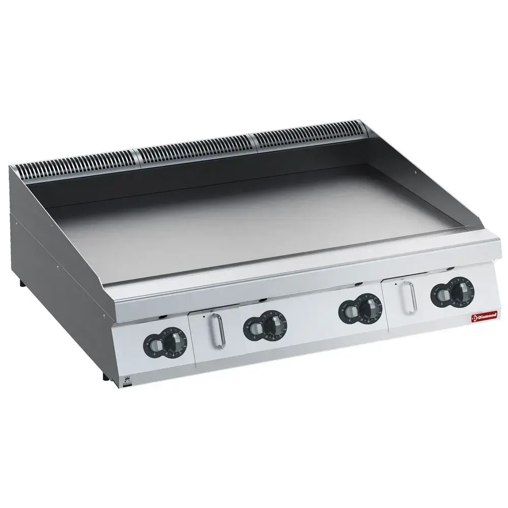 Bakplaat op gas, HP, vlak, nitro chroom -TOP- - Main Image