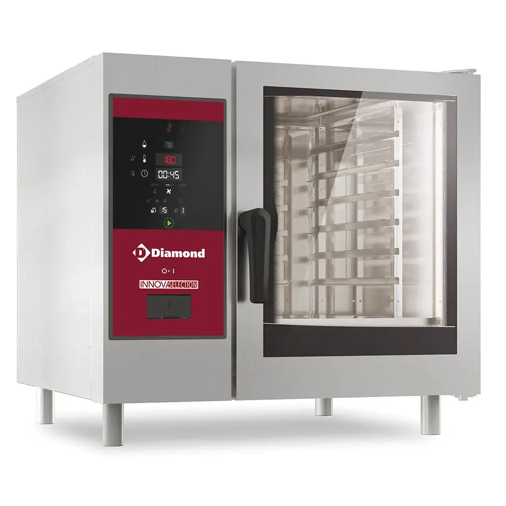 Electrische oven boiler stoom en convectie 6x GN1/1+ Cleaning - Main Image