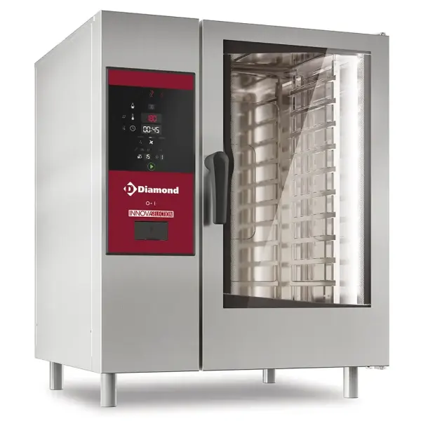 Electrische oven met boiler, stoom en convectie 10x GN 1/1+ Cleaning - Main Image