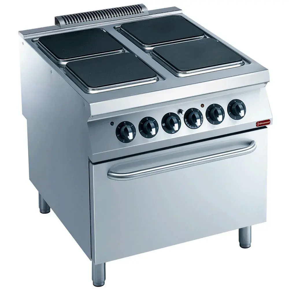 Elektrisch fornuis 4 platen, elektrische oven - Main Image