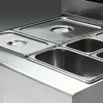 Elektrische bain-marie 8 GN 1/3 h.150 mm, open kast - Image 2