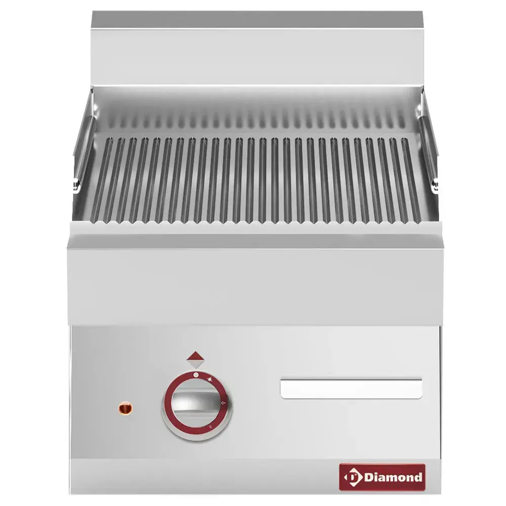 Elektrische braadplaat met geribde plaat -top- "Alpha 650" - Main Image