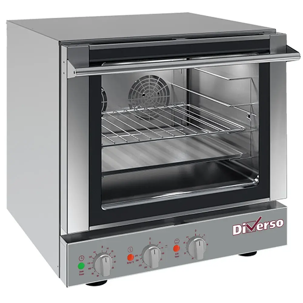 Elektrische convectieoven, 4x 460x340 mm + salamander - Main Image