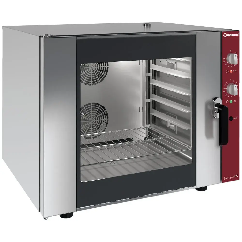 Elektrische convectieoven 6x 600x400 mm + manuele bevochtiger - Main Image