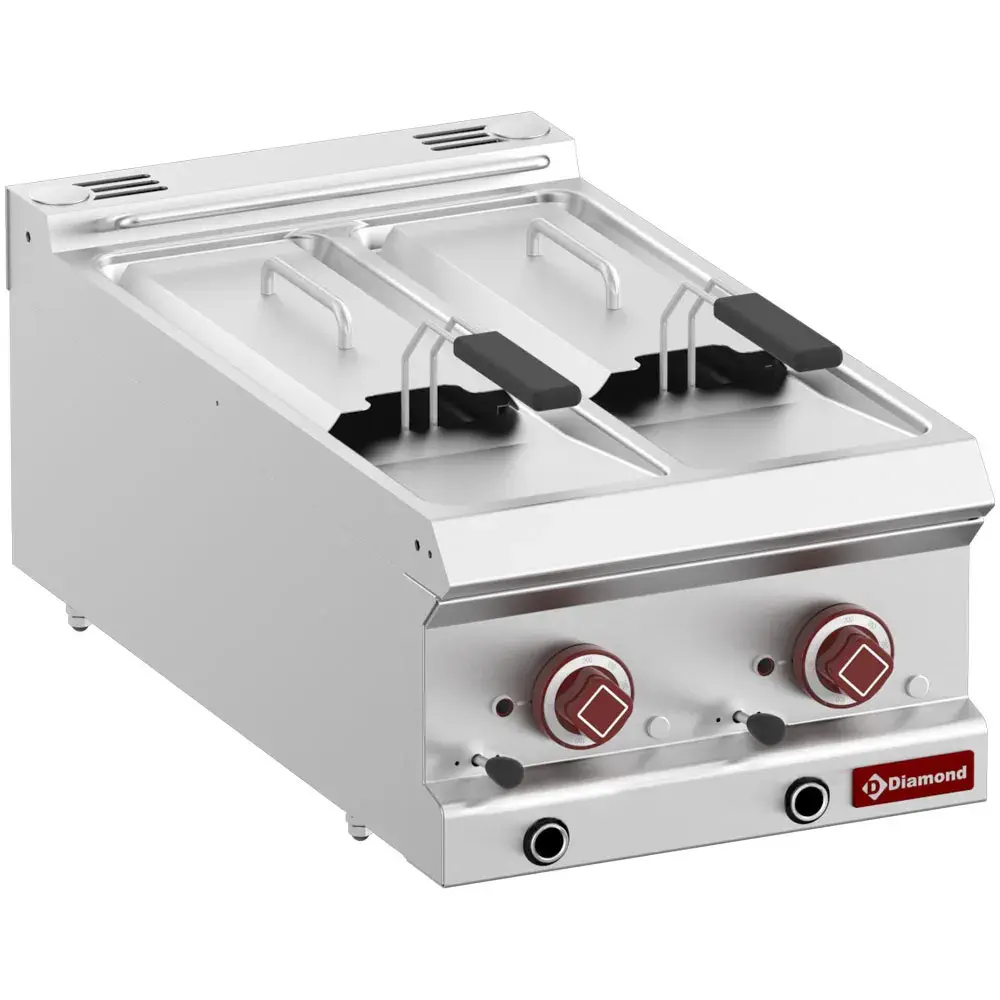 Elektrische friteuse 2 kuipen van 7 liter -Top- - Main Image
