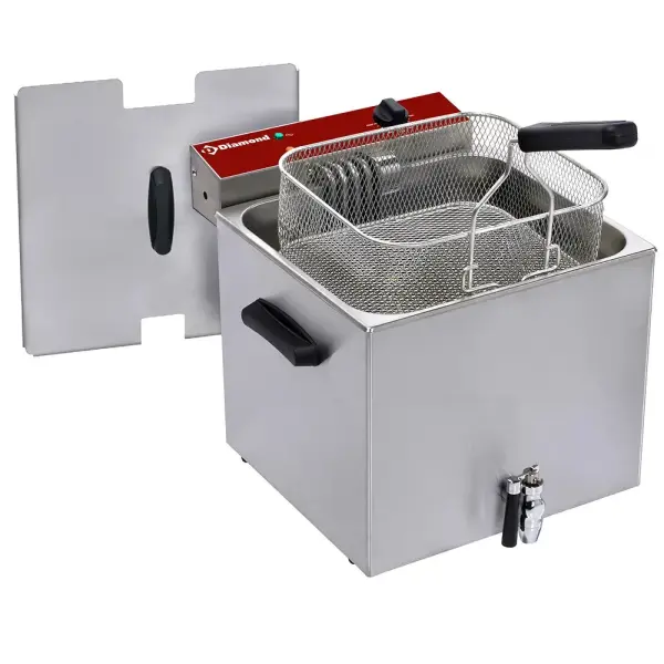 Elektrische friteuse tafelmodel 12 liter + aftapkraan - Main Image