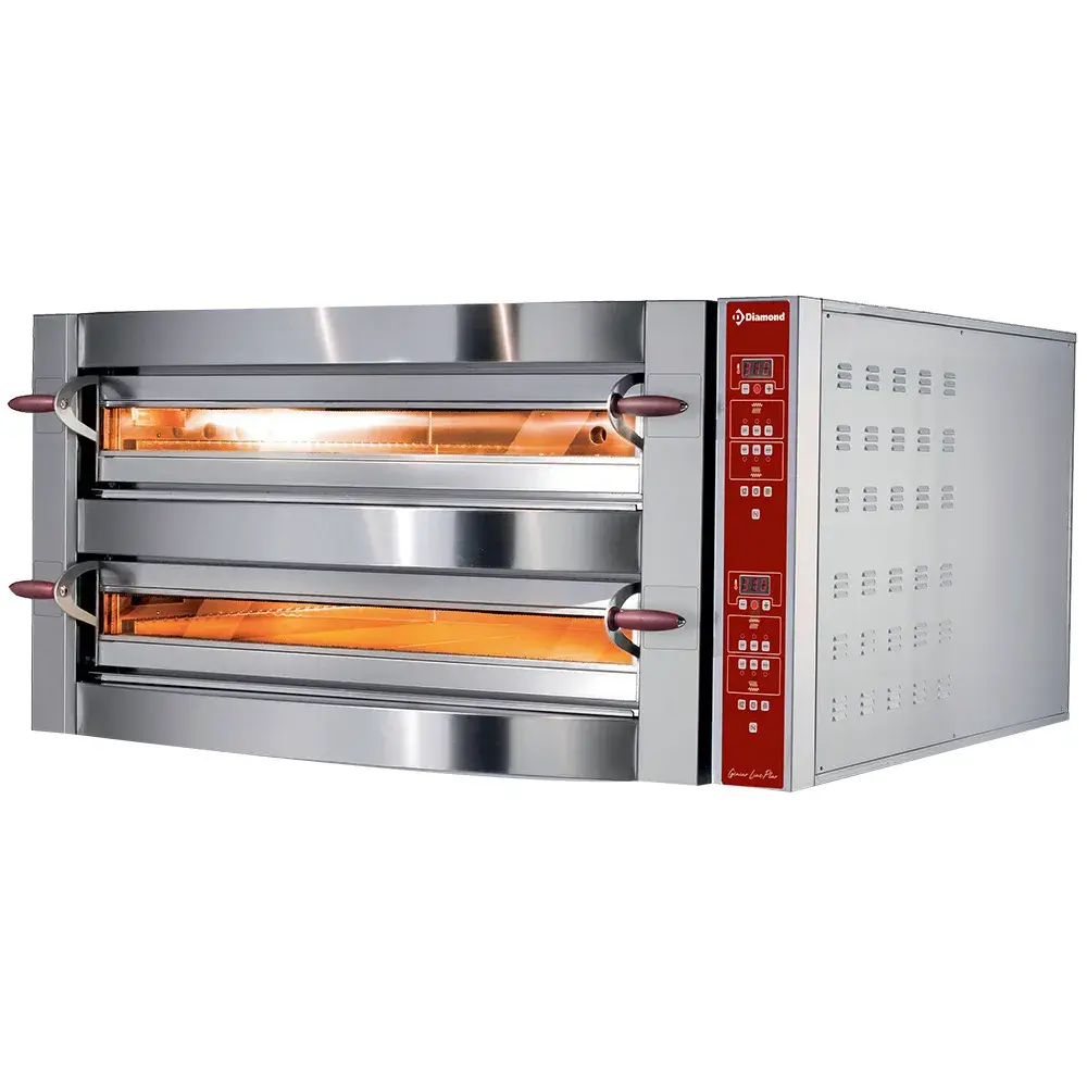 Elektrische oven, 2 kamers, 2x 4 pizza's Ø 350 mm - Main Image