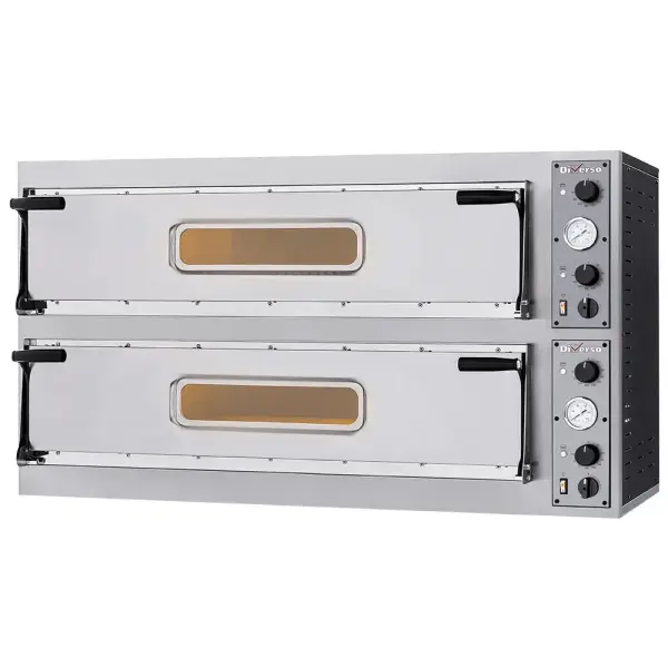 Elektrische oven 2x 3 pizza's diam. 350mm, 2 kamers - Main Image
