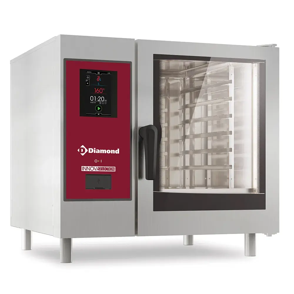 Elektrische oven "TOUCH" , directe stoom en convectie 6x GN 1/1 + Cleaning - Main Image