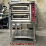 Elektrische pizzaoven, 2x 4 pizzas + onderstel + wielen - Image 2