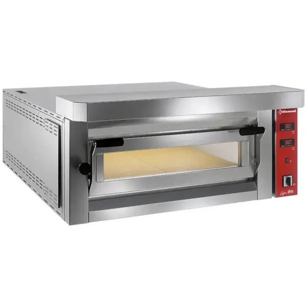 Elektrische pizzaoven, 6 pizzas 350 mm - FULL vuurvaste steen - Main Image