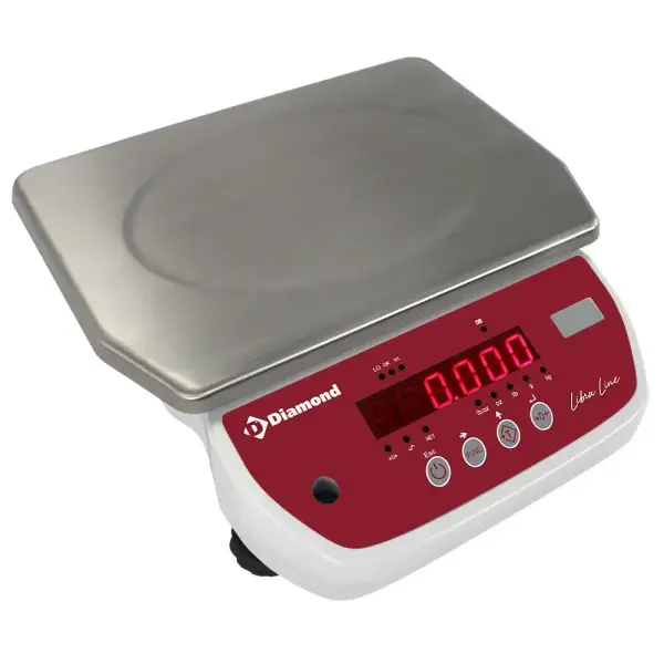 Elektronische weegschaal van roestvrij staal, 15 kg x 2 g - Main Image