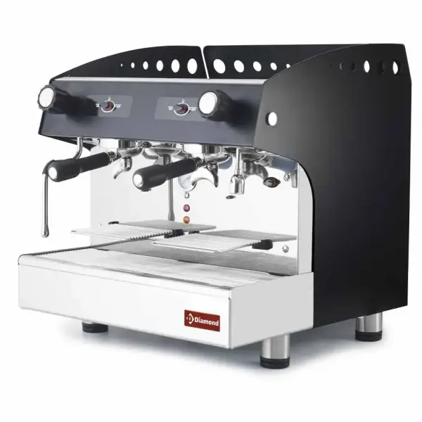 Espresso apparaat 2 groepen, half-automatisch - ZWART - Main Image