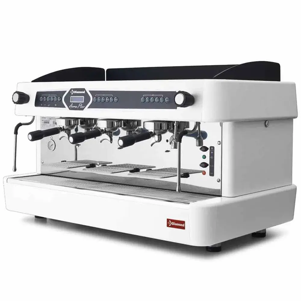Espresso machine 3 groepen, automatisch (met display)- WIT - Main Image