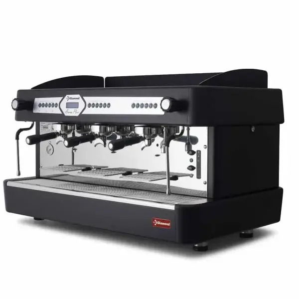 Espresso machine 3 groepen, automatisch (met display)-ZWART - Main Image