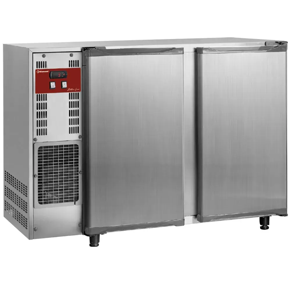 Flessenkoeler, roestvrij staal, 2 deuren, 375 liters - Main Image