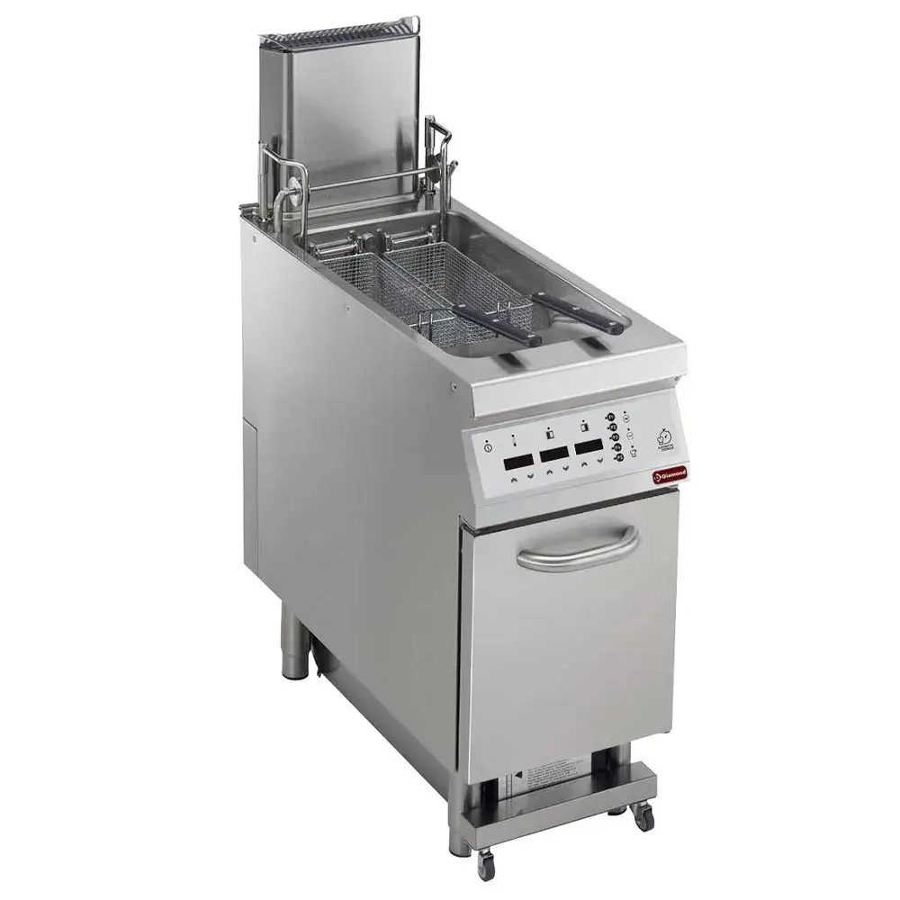 Friteuse 23 liter tank S/ARM "Oliefiltering" + lift+auto cook, "DIGIT" - Main Image