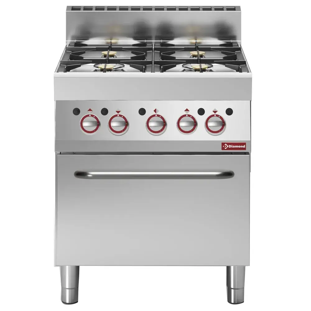 Gasfornuis 4 branders met gasoven - Main Image