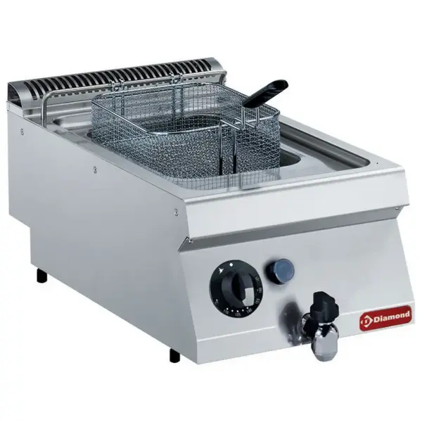 Gasfriteuse, kuip in "Y" 7 liter, buitenkant branders -TOP- - Main Image