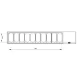 Gekoelde structuur GN 10x1/3, met deksel - Image 2