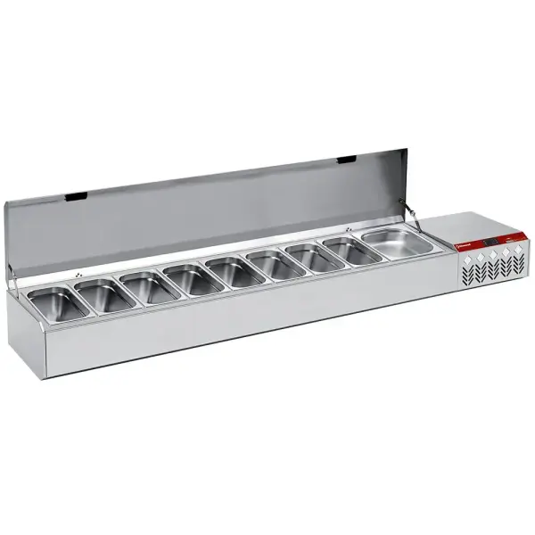 Gekoelde structuur GN 10x1/3, met deksel - Main Image