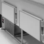 Gekoelde vitrinetoonbank met rechte ruit 90°, met reserve - GRIJS/WIT - Image 2