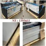 Gekoelde vitrinetoonbank met rechte ruit 90°, met reserve - ZWART - Image 2