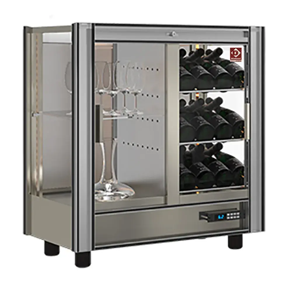 Gekoelde wijnvitrine Lt. 216 - Moduleerbaar - Main Image