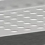 Geperforeerd wandrek met 3 steunen en 3 rails - Image 2