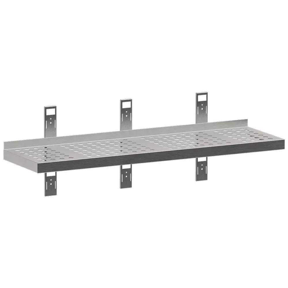 Geperforeerd wandrek met 3 steunen en 3 rails - Main Image