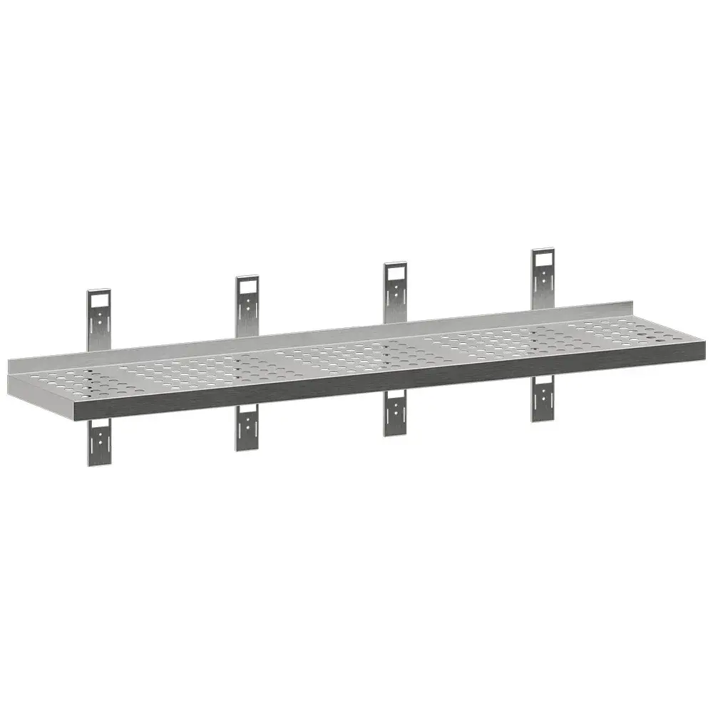 Geperforeerd wandrek met 4 steunen en 4 rails - Main Image