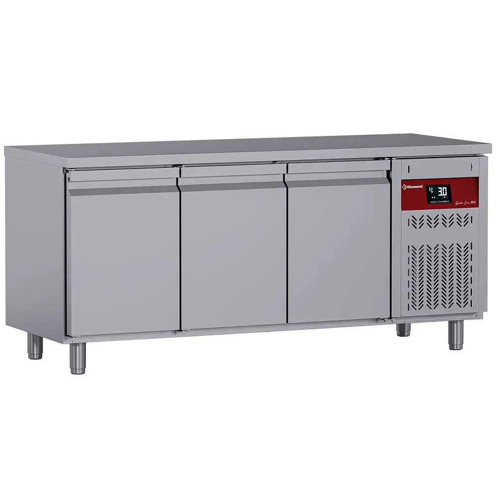 Geventileerde koeltafel, 3 deuren GN 1/1, 405 Lit. - Main Image
