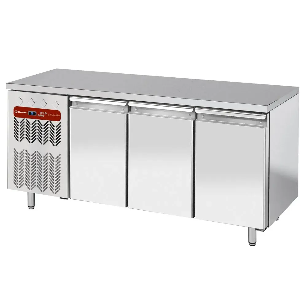 Geventileerde koeltafel, 3 deuren GN 1/1, groep aan linkse kant - Main Image