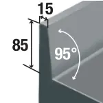 Geventileerde koeltafel met "achterwand", 3 deuren GN 1/1, 405 liter - Image 4