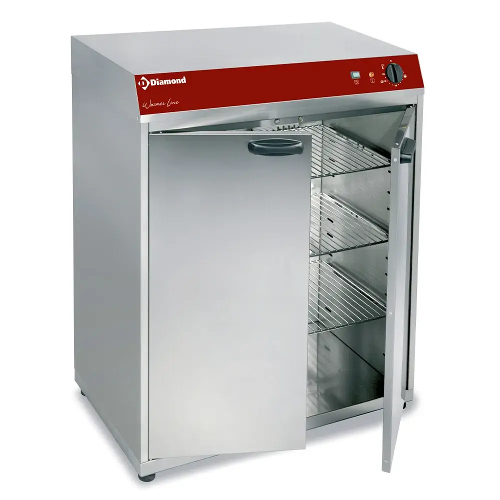 Geventileerde opwarm - of warmhoudkast, 2 draaideuren - Main Image