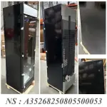 Geventileerde positieve vitrine 382 liter ZWART met lichtbak - Image 3