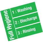 Glazenwasser, mand 400x400 mm " Full-Hygiène ", met doorlopende ontharder - Image 4