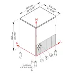IJsblokjesmachine CUBO ICE 72 kg, met 40-kg voorraad – LUCHT - Image 5
