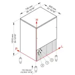IJsblokjesmachine CUBO ICE 95 kg, met 55 kg, voorraad – WATER - Image 5