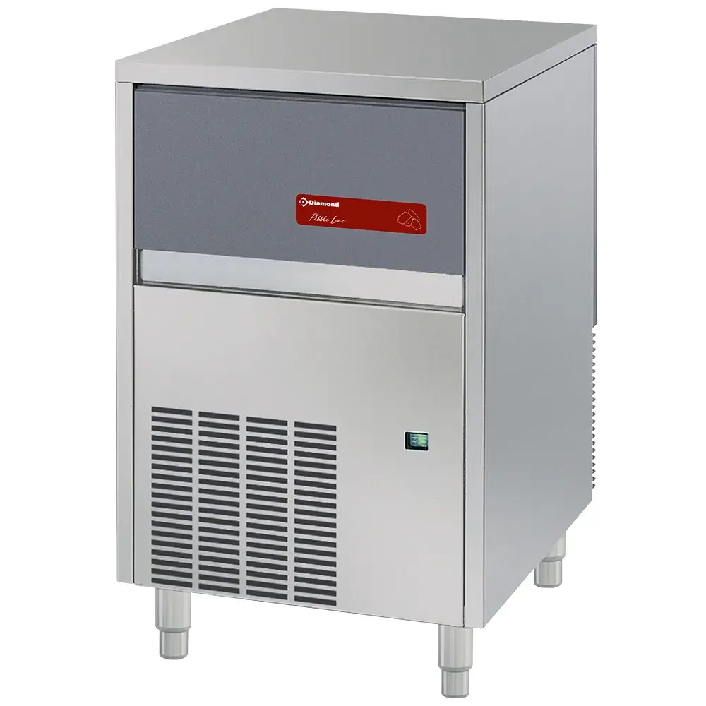 IJsblokjesmachine PEBBLE ICE 90 kg, met 20-kg voorraad – WATER - Main Image
