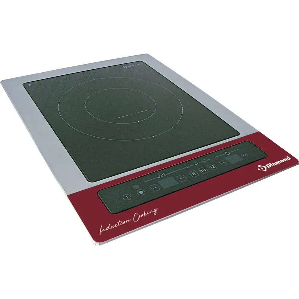 Inductieplaat "inbouwbaar" 6 kW-TRI, tactiele toetsen - Main Image