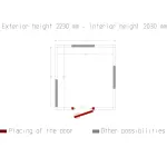 Kamer ISO 100, afm. int. 2630 x 2430 xh 2030 mm (12,97 m³) - Image 5