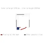 Kamer ISO 80 met groep, afm. int. 2030 x 2030 x h2030mm (8,37m³) - Image 2