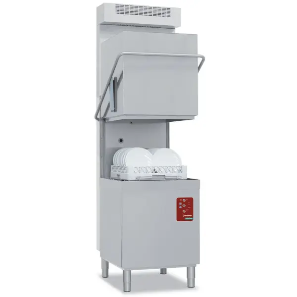 Kapvaatwasser, mand 500x500 mm "Full Hygiene", met doorlopende ontharder + damp condensor-recuperator - Main Image
