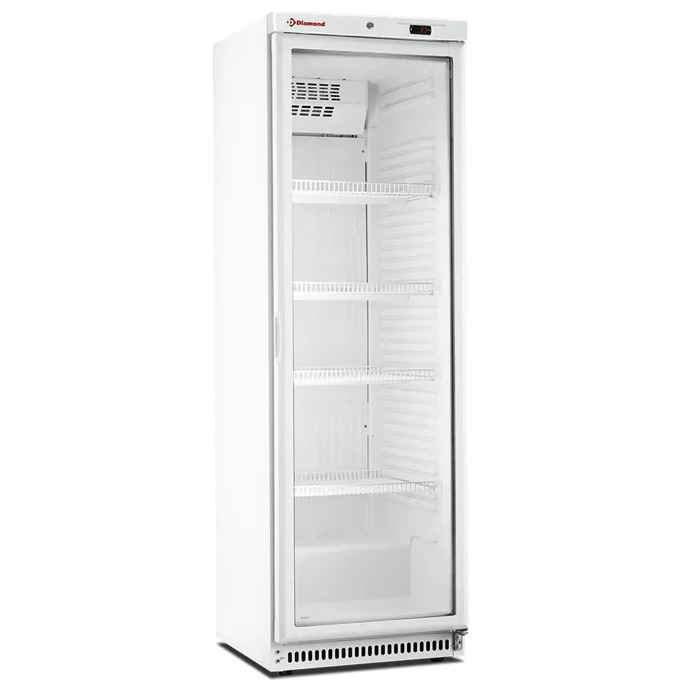 Koelkast geventileerd, glazen deur, 400 liter. wite - Main Image