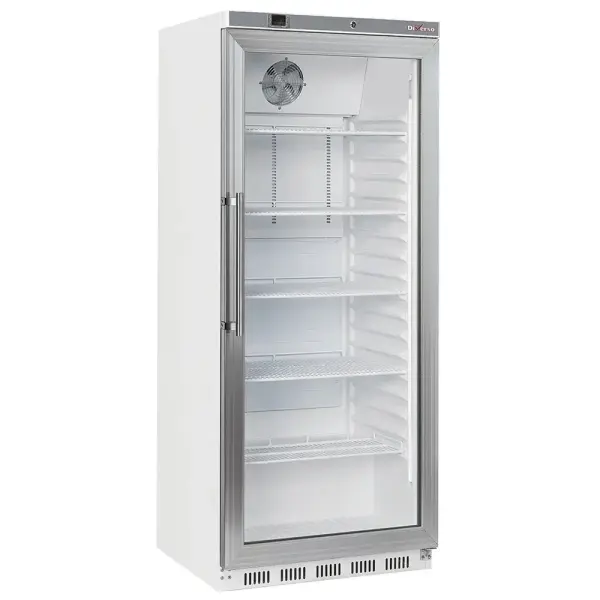 Koelkast GN 2/1, glazen deur, geventileerd, 600 liter - wit - Main Image