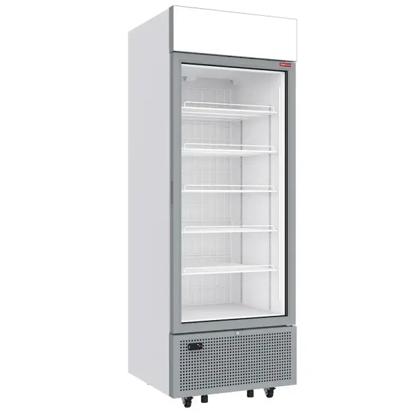 Negatieve gekoelde vitrine 646 liter - 6 niveaus met lichtbak - WIT - Main Image