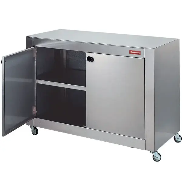 Onderkast in RVS, op wielen - Main Image