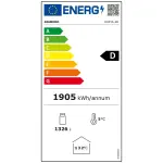 Positieve gekoelde vitrine 1455 liter, 3 draaideuren - ZWART - Image 2