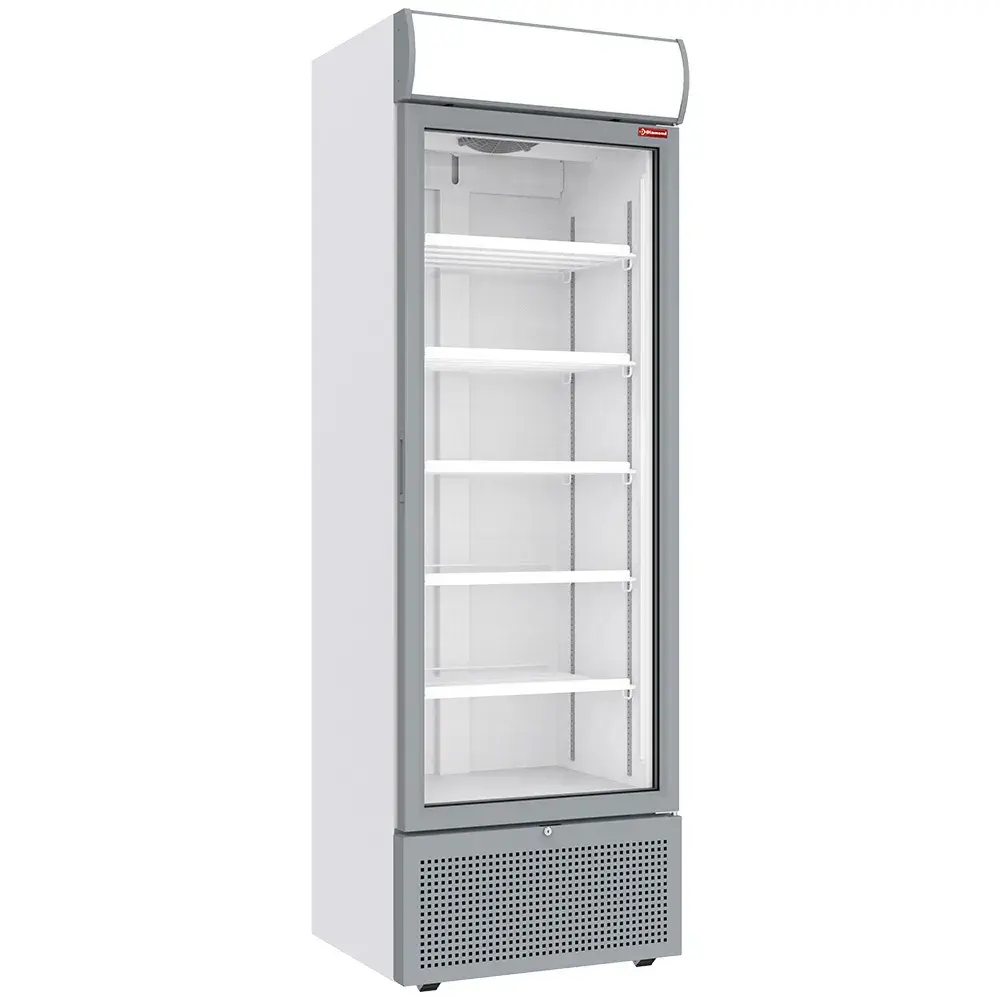 Positieve gekoelde vitrine 494 liter WIT met lichtbak - Main Image